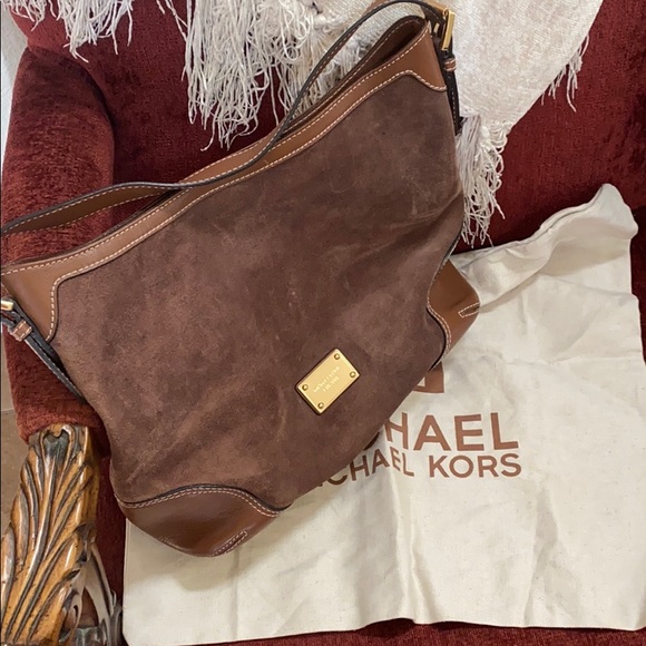 Michael Kors brown suede hobo - Picture 6 of 6